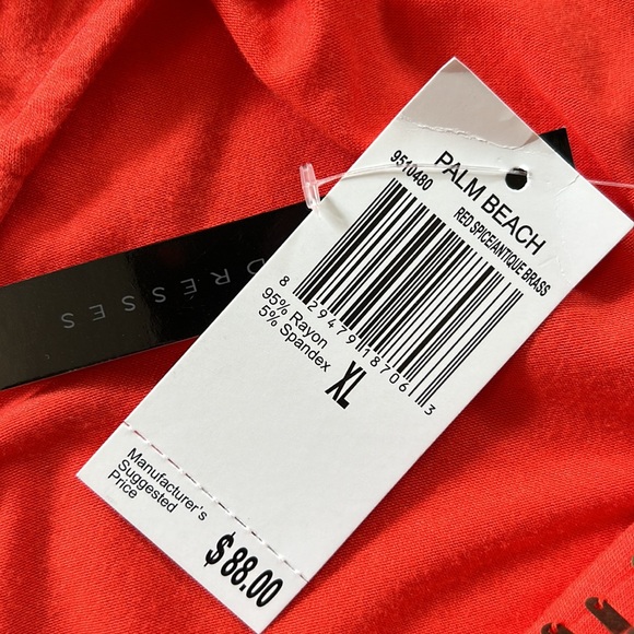 GRACE Dresses Red Spice Antique Brass Palm Beach Maxi Dress Size XL - Picture 9 of 9